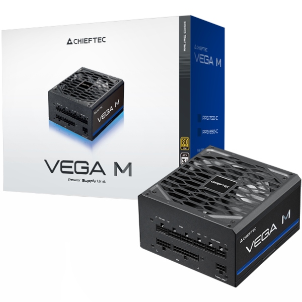 БЖ 1000W Chieftec VEGA M PPG-1000-C ATX 3.1 135mm, 80+ Gold, Fully modular, Retail (PPG-1000-C)