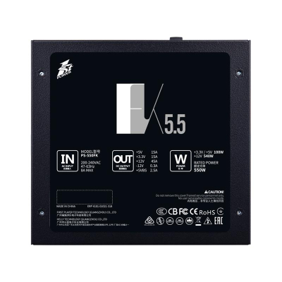 Блок живлення 1stPlayer 550W (FK-550-BK-EU)