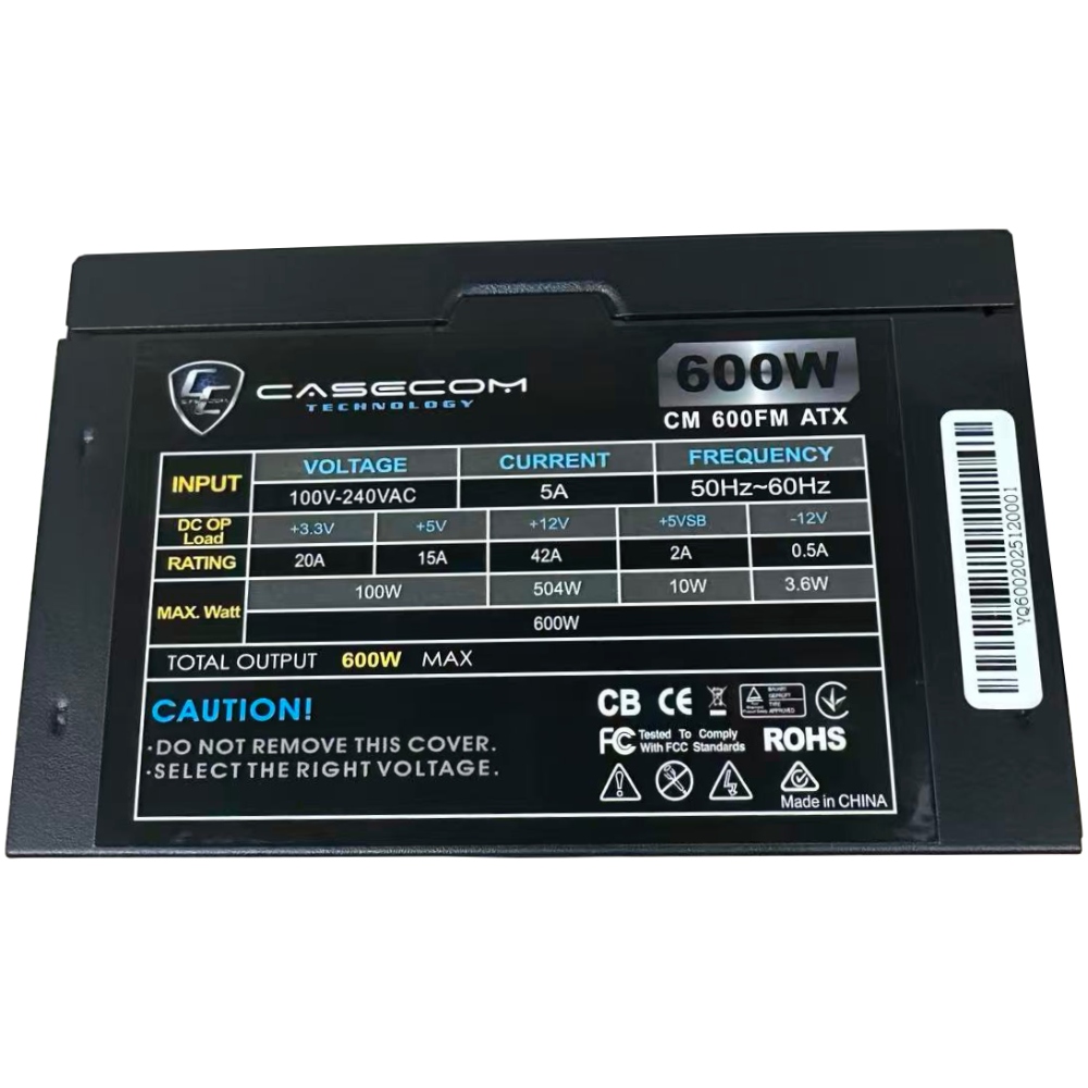 Блок живлення Casecom 600W (CM 600FM ATX)