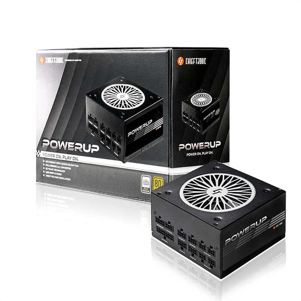 БЖ 650W Chieftec Chieftronic PowerUp GPX-650FC 120 mm, 80+ GOLD, Modular,Retail Box (GPX-650FC) (1843050)