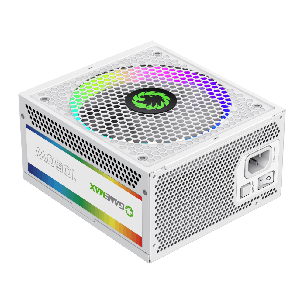 Блок живлення 1050W, 80 Gold,ARGB ring fan 140mm,f ully modularOPP, OVP, UVP, OCP, OTP, SCP RGB1050 PRO WH (ATX3.1PCIe5.1) GAMEMAX (RGB1050 PRO WH (ATX3.1PCIe5.1))