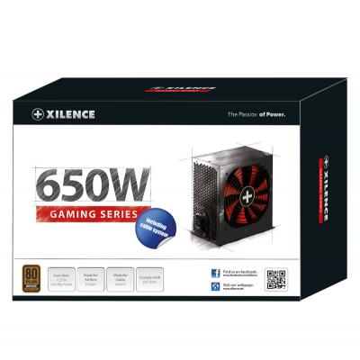 БЖ 650W Xilence XP650R10 Gaming series, 140mm, 80+ BRONZE, Semi-Modular, Retail Box (XP650R10)