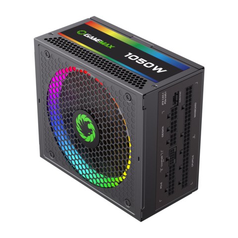 Блок живлення 1050W, 80 Gold,ARGB ring fan 140mm,f ully modularOPP, OVP, UVP, OCP, OTP, SCP RGB1050 PRO (ATX3.1 PCIe5.1) GAMEMAX (RGB1050 PRO (ATX3.1 PCIe5.1))