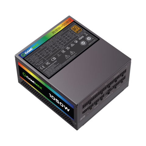 Блок живлення 1050W, 80 Gold,ARGB ring fan 140mm,f ully modularOPP, OVP, UVP, OCP, OTP, SCP RGB1050 PRO (ATX3.1 PCIe5.1) GAMEMAX (RGB1050 PRO (ATX3.1 PCIe5.1))