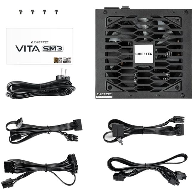 БЖ 750W Chieftec VITA SM3 BPX-750-C ATX 3.1 120mm, 80+ Bronze, Semi modular, Retail (BPX-750-C)