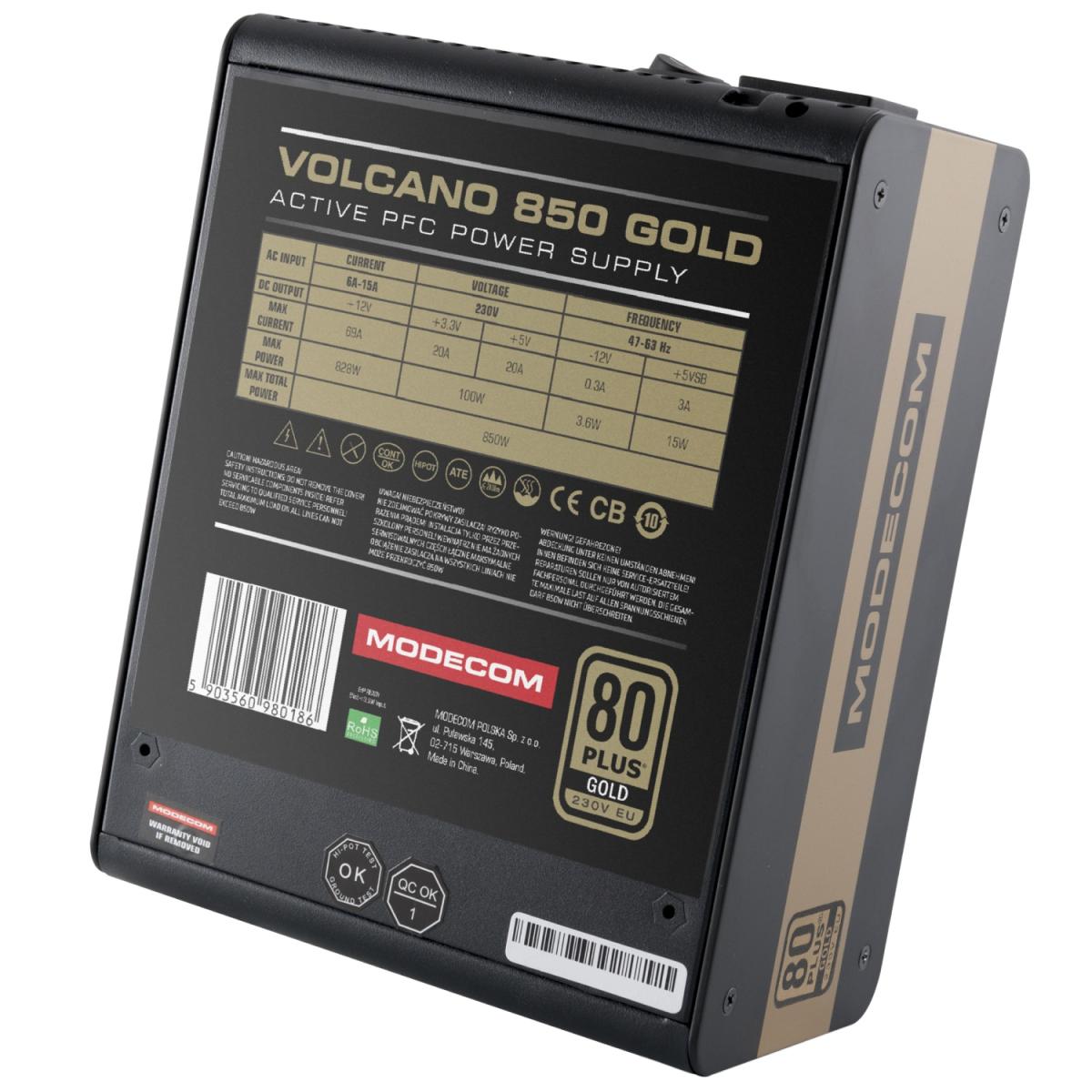 Блок живлення Modecom 850W (ZAS-MC92-SM-850-ATX-VOLCA)