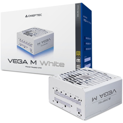БЖ 750W Chieftec VEGA M PPG-750-CW ATX 3.1 135mm, 80+ Gold, Fully modular, WHITE, Retail (PPG-750-CW)