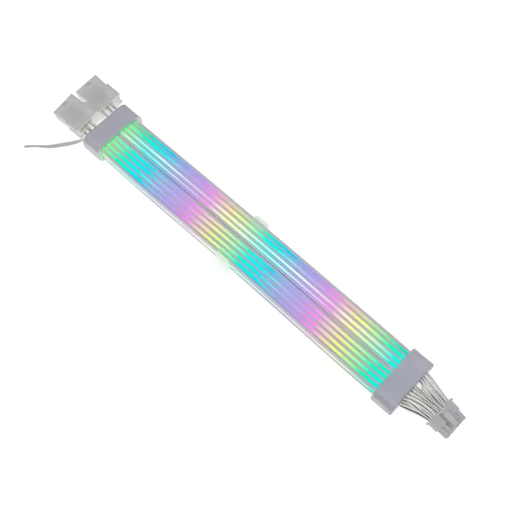 Кабель для ПК Qube ARGB 12+4Pin to 2*8Pin VGA, White (1821023)