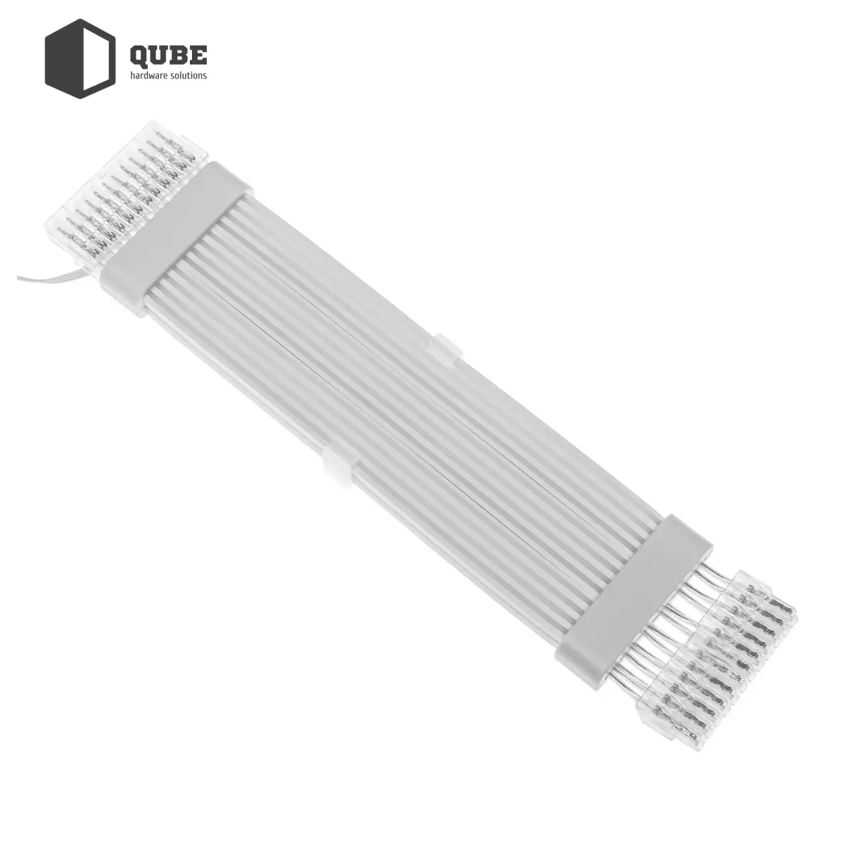 Кабель для ПК Qube RGB 24pin Female to Male, White
