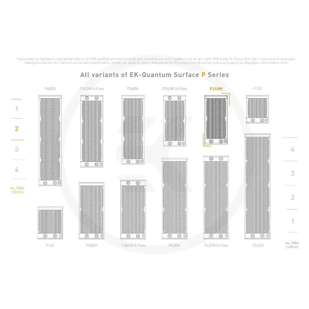 Радіатор EKWB EK-Quantum Surface P240M - White Радіатор EKWB EK-Quantum Surface P240M - White