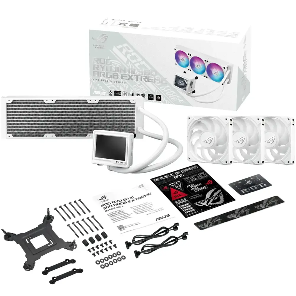 Водяне охолодження ASUS ROG Ryujin III 360 ARGB White Edition (90RC00L2-M0UAY0) (1823331) Водяне охолодження ASUS ROG Ryujin III 360 ARGB White Edition (90RC00L2-M0UAY0) (1823331)