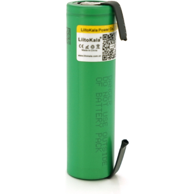 Акумулятор 18650 2600mah (2500-2600mah), 3.7V(2.75-4.2V), Green Liitokala (Lii-VTC5A-N)