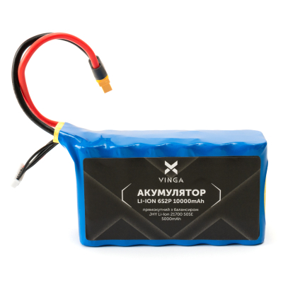 Акумуляторний блок Vinga Li-Ion 6S2P 10000mAh коробка 10 шт (JHY Li-Ion 21700 5000mAh) (V6S2P-10PCS-