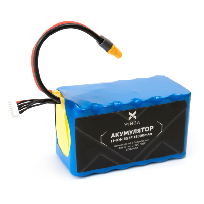 Акумуляторний блок Vinga Li-Ion 6S3P 15000mAh коробка 10 шт (JHY Li-Ion 21700 5000mAh) (V6S3P-10PCS-
