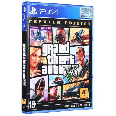 Гра Grand Theft Auto V Premium Edition для Sony PlayStation 4, Blu-ray (5026555424271)