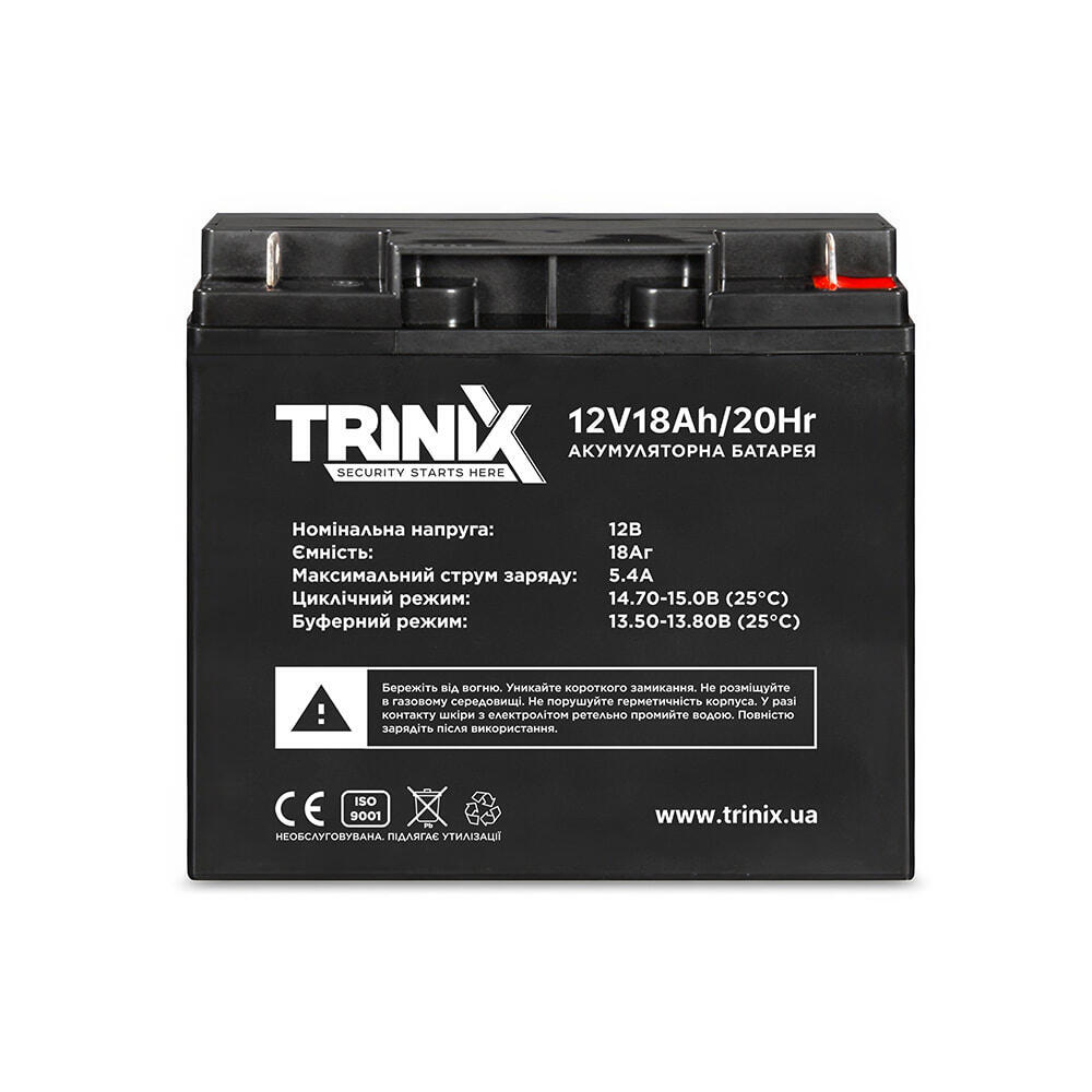 Trinix 12V18Ah/20Hr AGM Акумуляторна батарея 12В 18Аг свинцево-кислотна (1573011)