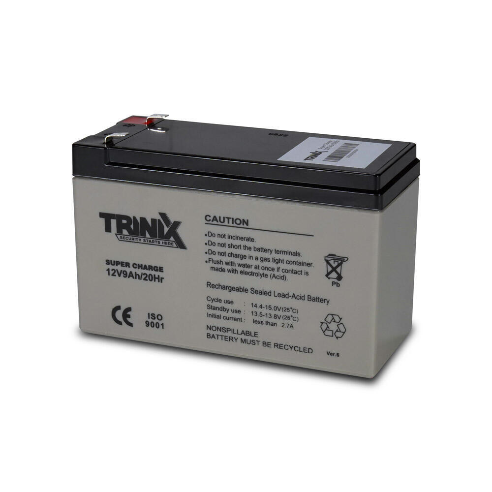 Trinix 12V9Ah/20Hr Super Charge AGM Акумуляторна батарея 12В 9Аг свинцево-кислотна (1573021)