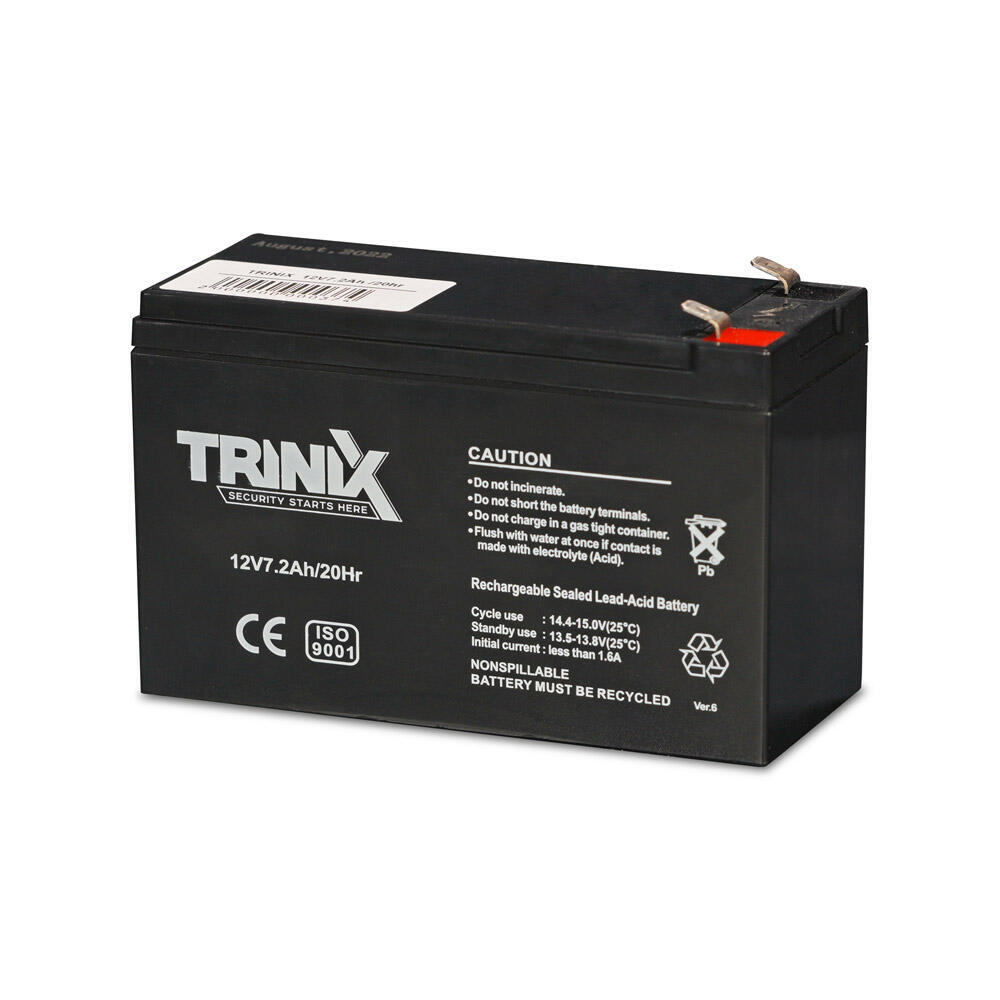 Trinix 12V7.2Ah/20Hr AGM Акумуляторна батарея 12В 7.2Аг свинцево-кислотна (1636949)