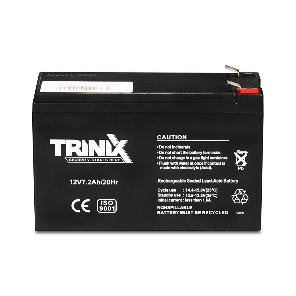Trinix 12V7.2Ah/20Hr AGM Акумуляторна батарея 12В 7.2Аг свинцево-кислотна (1636949)
