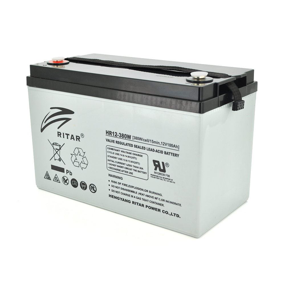 Акумуляторна батарея AGM RITAR HR12380W, Gray Case, 12V 100.0Ah ( 328 х 172 х 215 (220)) 30.50kg Q1 (1588883)