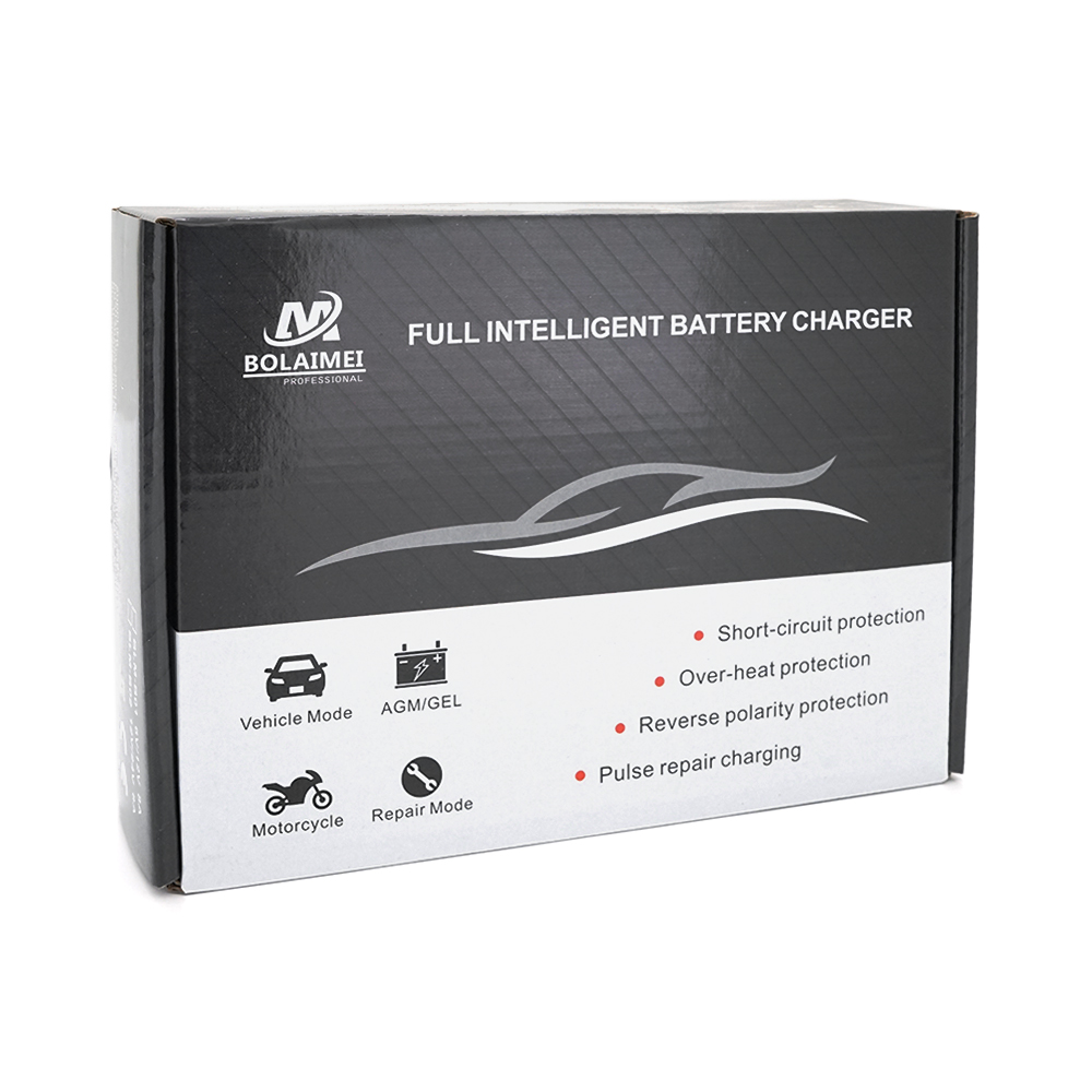 Автоматичне ЗУ для акумулятора 6V/12V (0-15Ah) (MF, WET, AGM, GEL), BLM-B02, 100-240V, Струм заряду 6V/(2-7,5Ah), 12V/(8-15Ah), LCD, крокодили в комплекті (1588838)