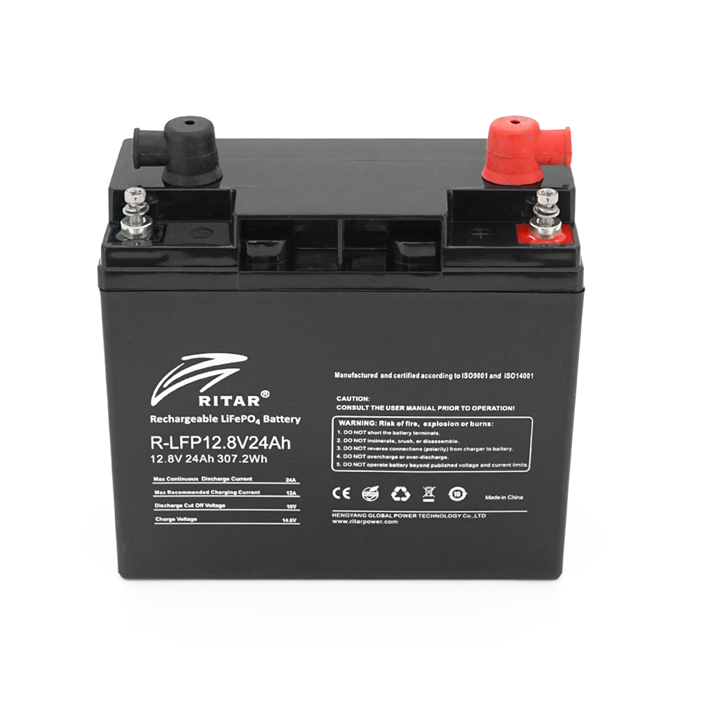 Аккумуляторная батарея Ritar LiFePO4 128V 24Ah BMS2P4S ( 180 x 165 x 73 (160) )30kg Q4 (1801810)