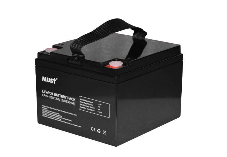 Акумуляторна батарея LiFePO4 Must LP15-1230 (4S 12V/30Ah Dis/Ch: 30A/30A)