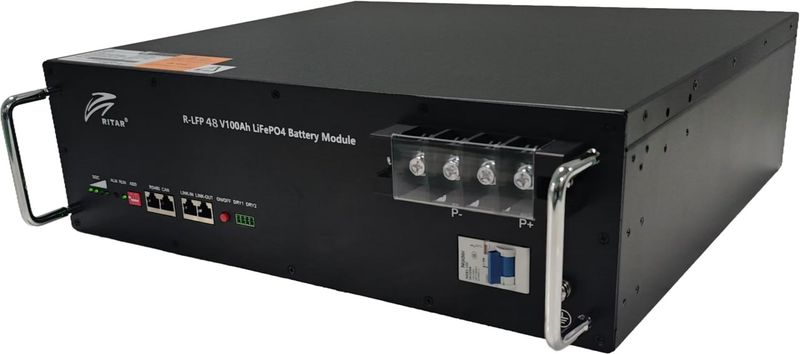 Акумуляторна батарея літієва 48 В 100 Aгод, LiFePo4 Ritar (R-LFP48V100Ah)