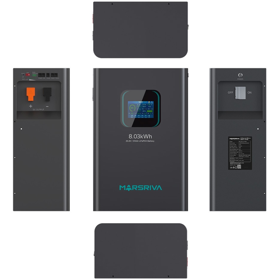Батарея LiFePo4 Marsriva 25.6V 314Ah 8.03kWh (MR-LBP24-314-WMT)