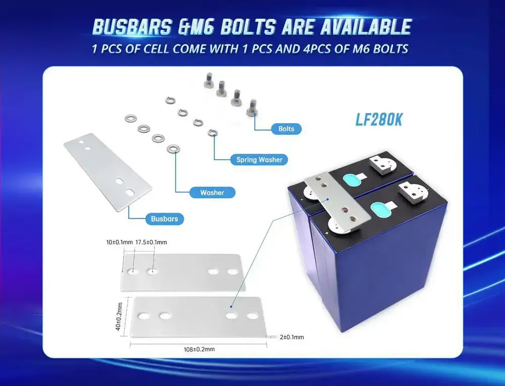 Аккумуляторна батарея EVE LF280K V3 3.2v 280ah LiFePo4 (LF280K) (1781893)