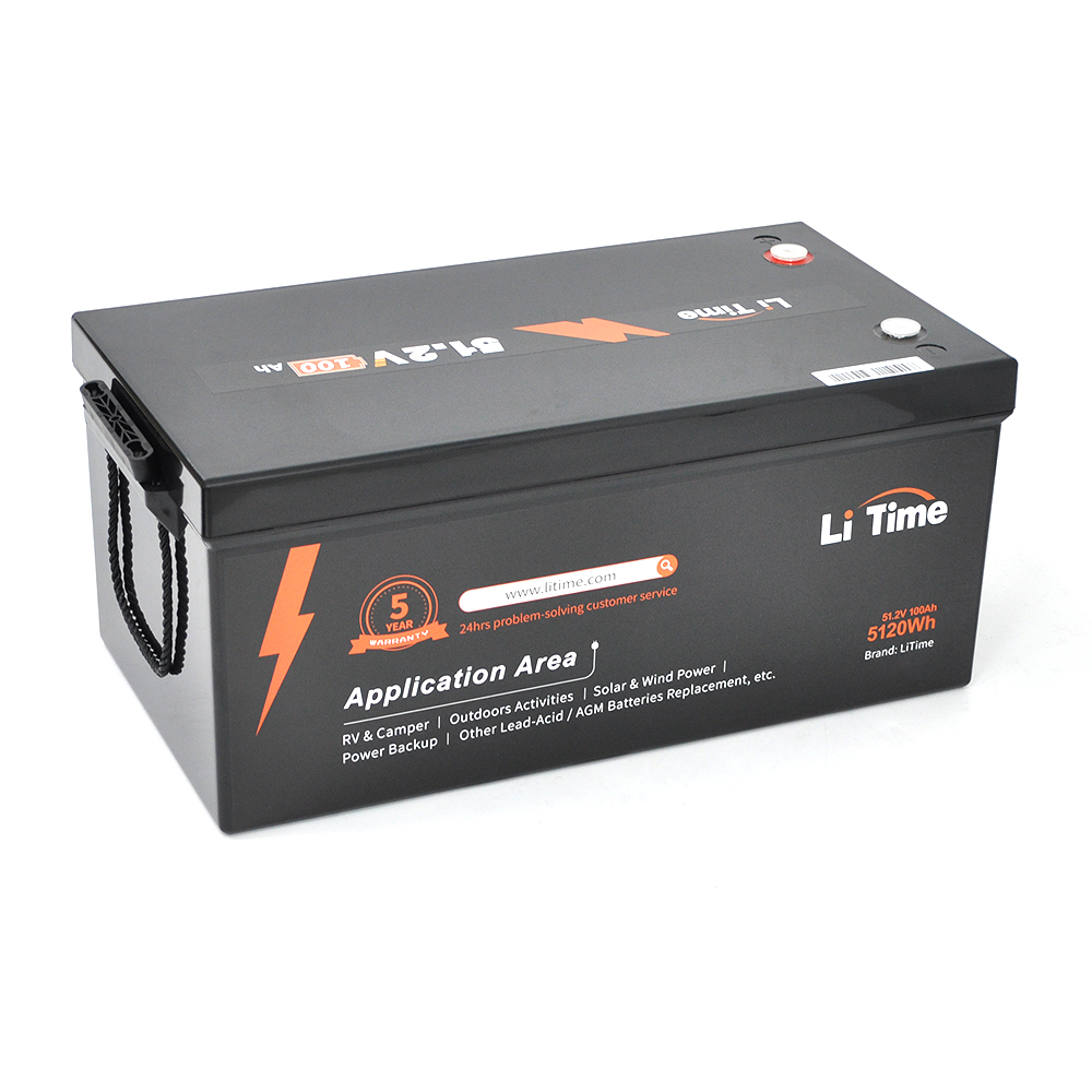 Акумулятор Li-TIME LiFePO4 BASIC 512V 100Ah 5120Wh(100/100A) заряд 57.6В/12А (520 x 269 x 220мм)  36.4kg Q1