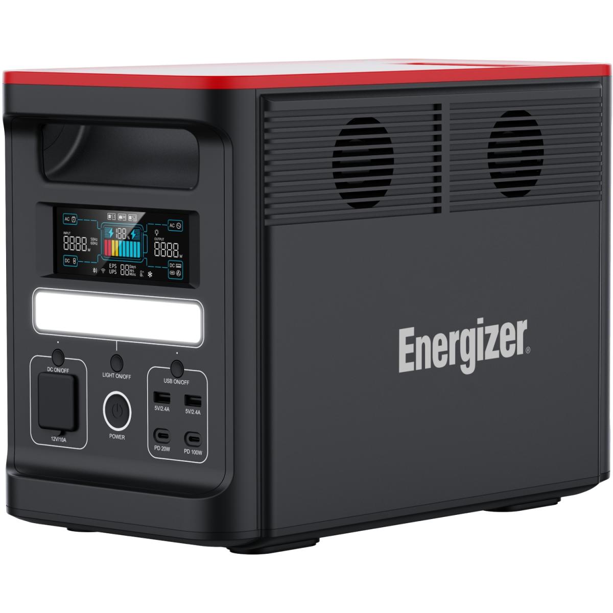 Зарядна станція Energizer 1800Вт (1536Вт/г) AC, LiFePo4,MPPT,UPS, USB-C PD 100Вт (PPS1500W2F)