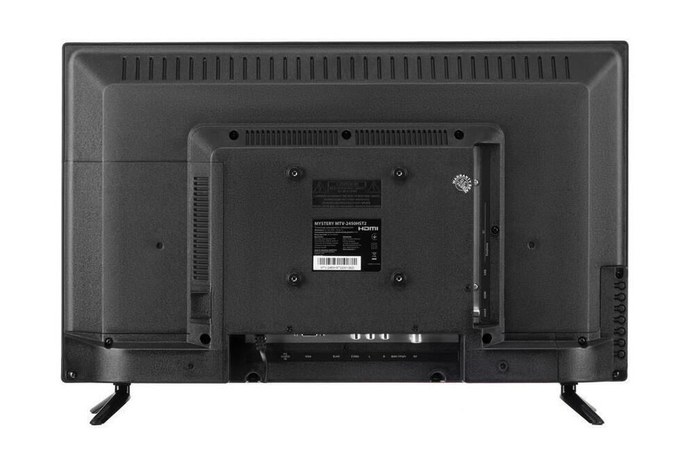 Телевiзор 24 Mystery MTV-2450HST2 HD Ready/T2/Smart TV/Android 11/USB 2.0/Wi-Fi/Black (MTV-2450HST2) (1410519)