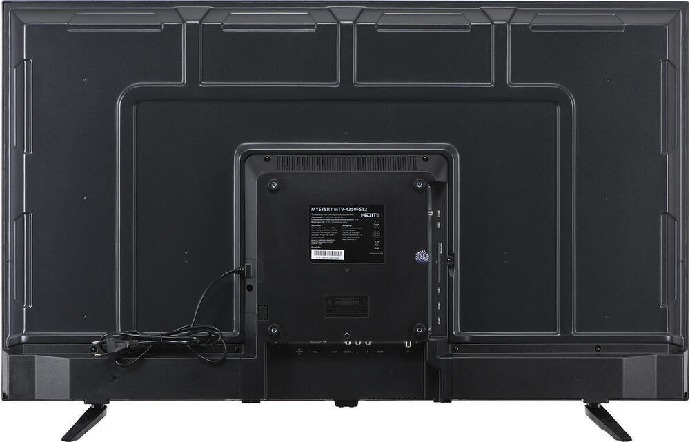 Телевiзор 43 Mystery MTV-4350FST2 Full HD/Smart/Android 11/2xUSB 2.0/Wi-Fi/Miracast/Black (MTV-4350FST2) (1410379)