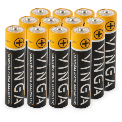 Батарейка AAA LR03 Alkaline 12pcs Blister Vinga (VJABAAA12)