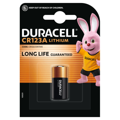 Батарейка Duracell 123 3V High Power літієва, CR123/CR123A/CR17345, 1 шт. в упаковці (5000394123106