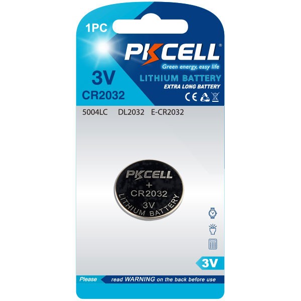 Батарейка CR2032, 3.0V Lithium Power, PKCELL, 1pcs/card (CR2032-1B)