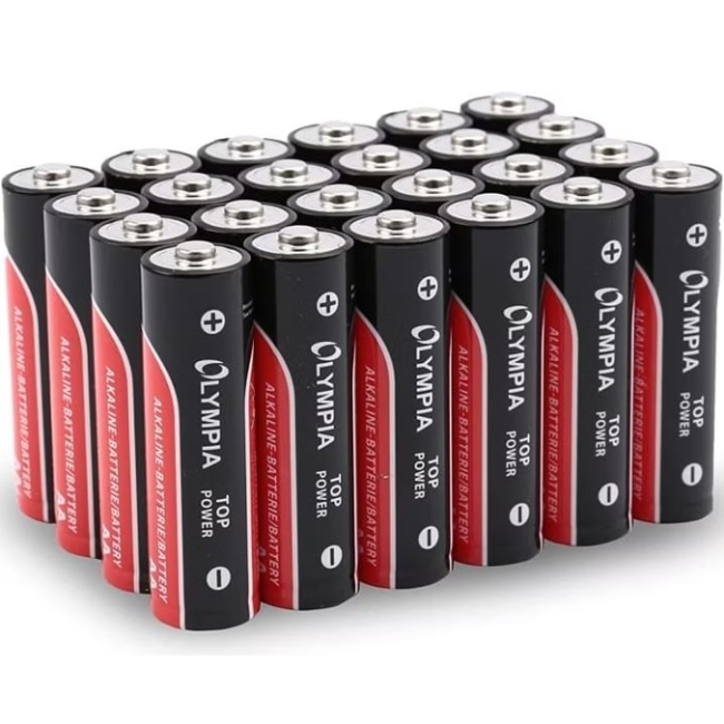 Батарейка AA, 1.5V, Лужна, Olympia, Alkaline, (BOX 24 шт.) (40179)