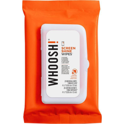 Серветки Whoosh! Screen Shine 20 WIPES 10х7cm + 1microfiber 14х14cm (1FG20WPENFR)