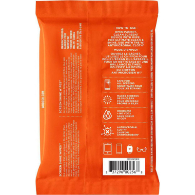 Серветки Whoosh! Screen Shine 20 WIPES 10х7cm + 1microfiber 14х14cm (1FG20WPENFR)
