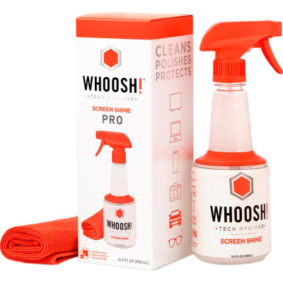 Спрей для очищення Whoosh! Screen Shine 500ml + microfiber 35cm x 35cm (1FG500WBOX)