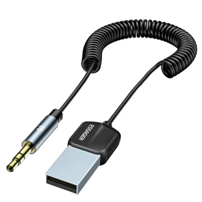 Bluetooth трансмітер Essager Lingfeng Bluetooth 5.0 Aux Adapter Car Wireless Receiver USB (EBT-LF01-