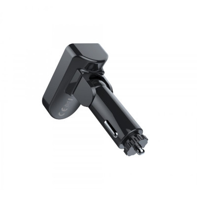 FM модулятор Havit HV-FM813BT 2USB+USB-C RGB Black (HV-FM813BT Black)