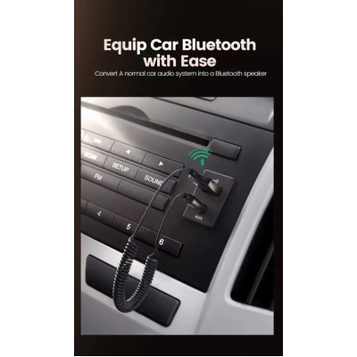 Bluetooth трансмітер Ugreen Bluetooth 5.0 Aux with mic CM309 UGREEN Black (70601)