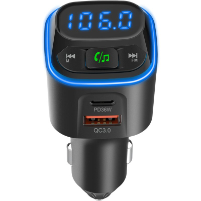 FM модулятор Gelius Tune GP-FMT051 (PD/QC) 36 Watt Black (GP-FMT051)