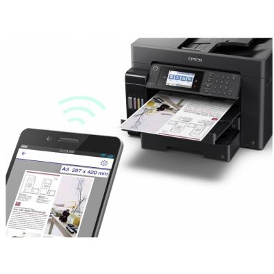 Багатофункційний пристрій А3 кол. Epson L15160 Фабрика друку з WI-FI (C11CH71404)