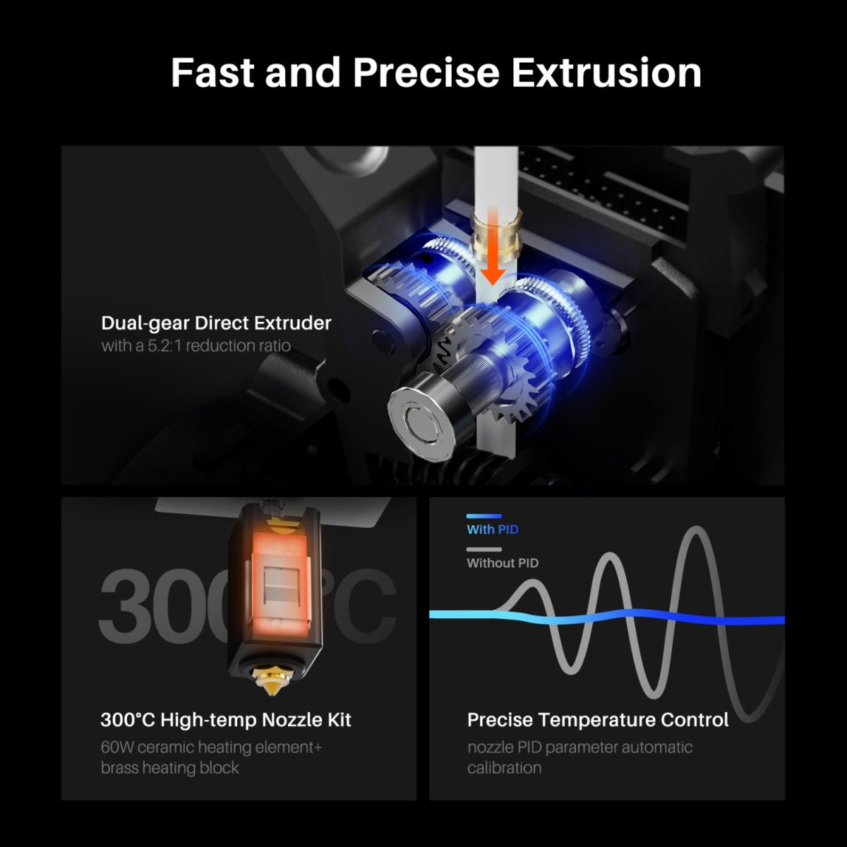 Друкарка 3D ELEGOO Neptune 4 Max (FDM 1.75 mm 420×420×480 mm WiFi WLAN USB сірий) (50.201.014300)