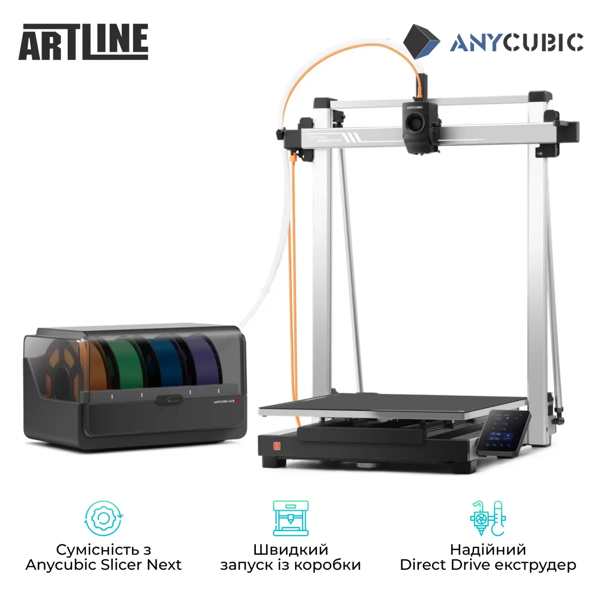 3D-принтер Anycubic Kobra 3 Max Combo (KB3MBKOA-O/DSHZBK0D-0)
