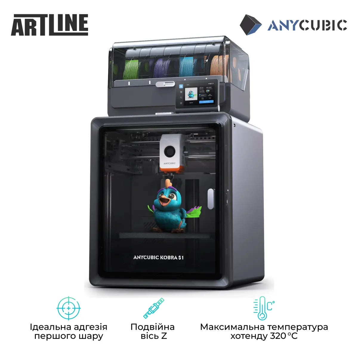 3D-принтер Anycubic Kobra S1 Combo (KS1CBK0A-O)