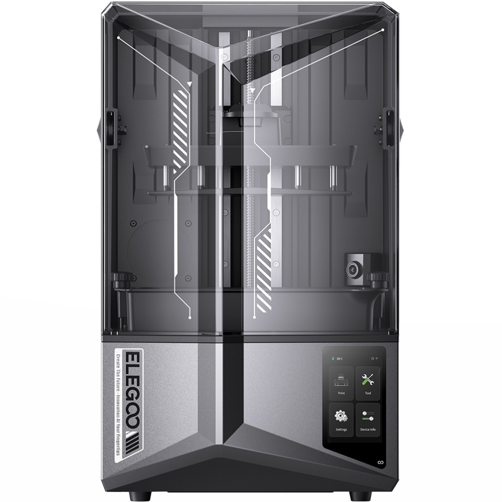 Принтер 3D ELEGOO Saturn 4 Ultra 12K(LCD ±0.1 mm Chitubox MSLA 218.88x122.88x220 mm WiFi USB сірий) (50.101.036300)